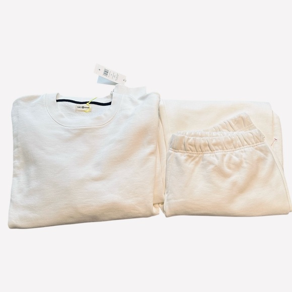 NWT Tory Burch Relaxed Heavy French Terry Crew and Jogger Set - Picture 8 of 13